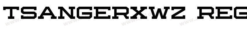 tsangerxwz regular字体转换